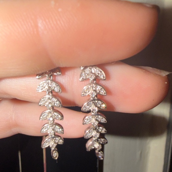 Jewelry - 14k Diamond Encrusted earrings